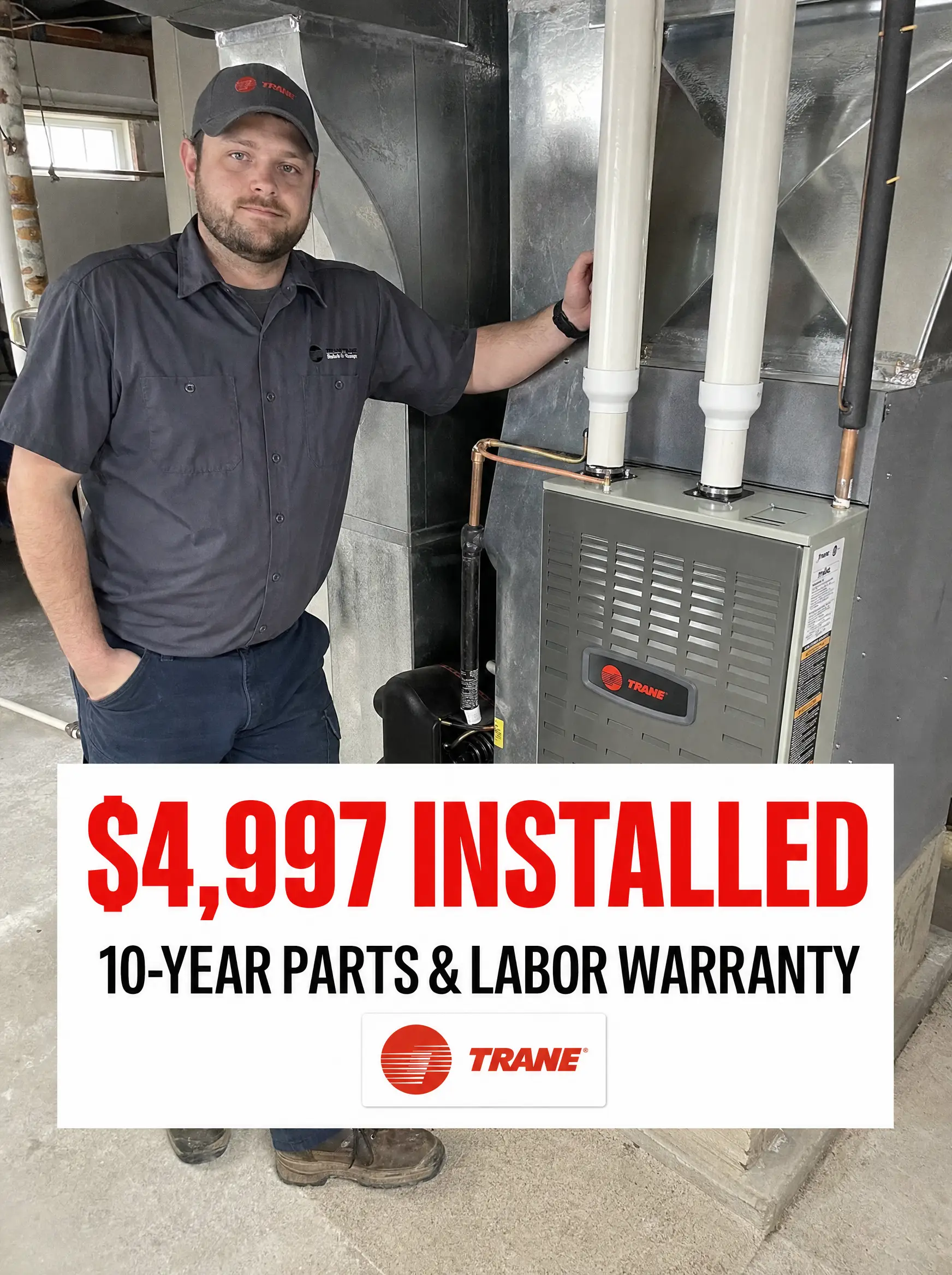 Furnace video thumbnail — $4,997 installed