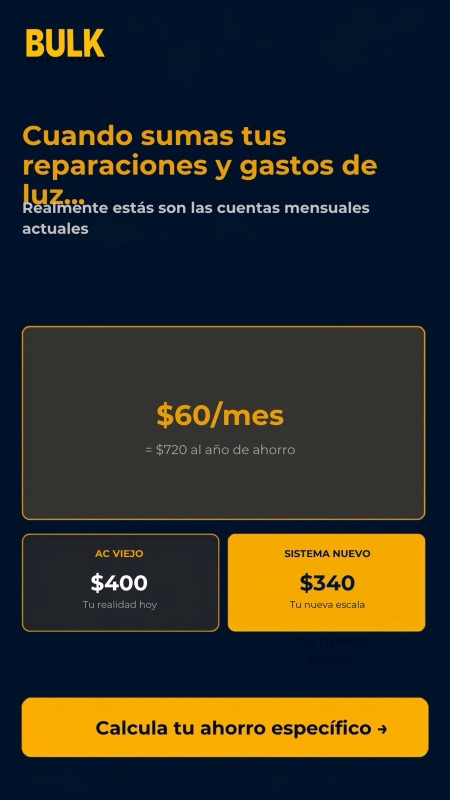 Bulk Buyers Spanish savings ad