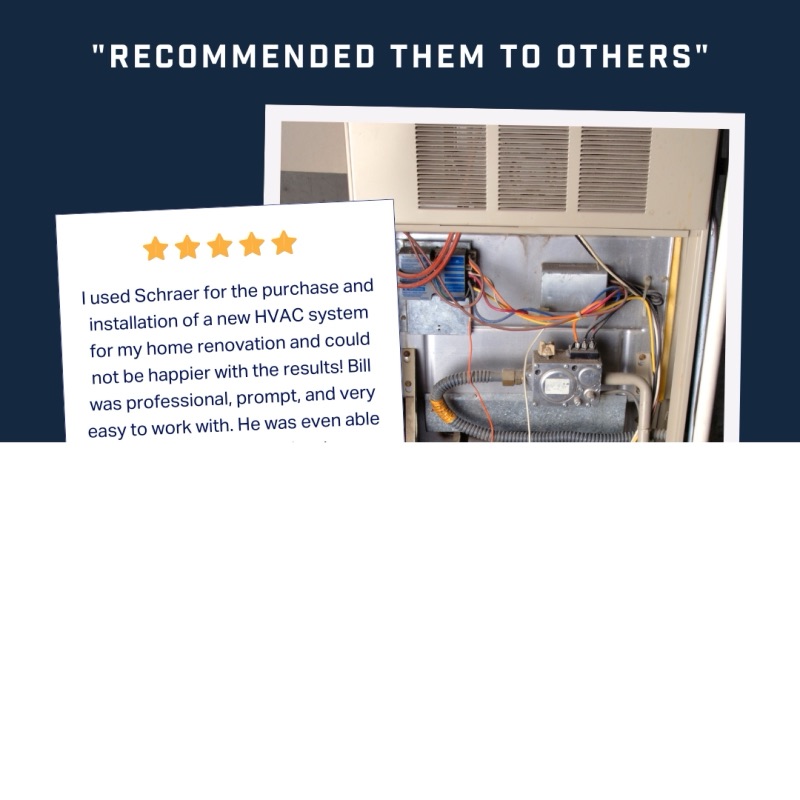 Schraer review card ad